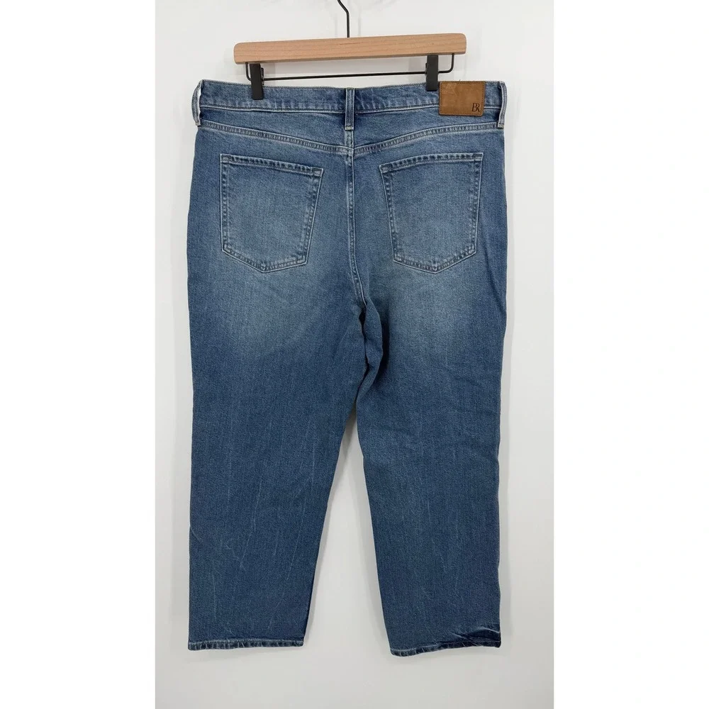 Banana Republic The Straight J Medium Wash Denim‎ Jeans Womens Size 33 - Picture 2 of 7